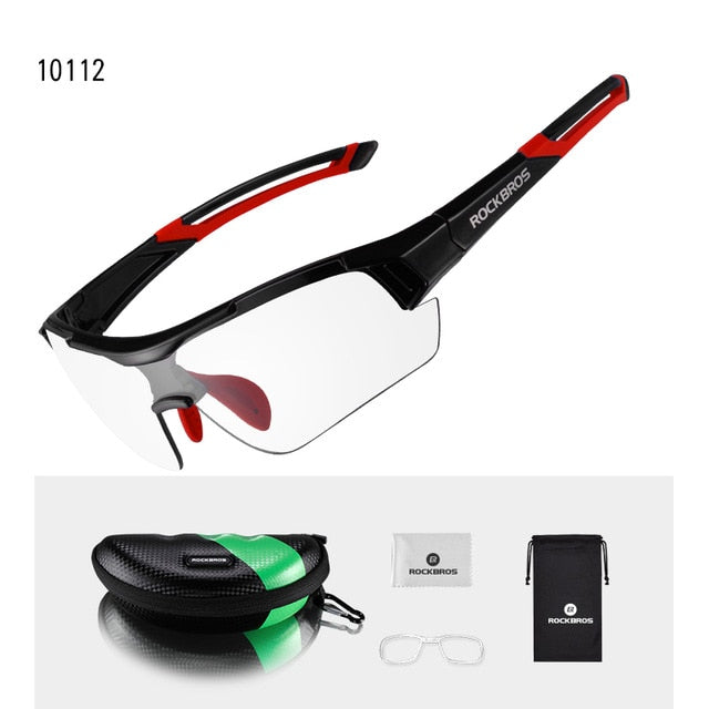ROCKBROS Photochromic Cycling Bicycle Bike Glasses Outdoor Sports MTB –  CyclingEyewear