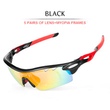Load image into Gallery viewer, INBIKE Polarized Cycling Glasses 5 Lens MTB Bike Glasses Outdoor Sport Eyewear Men Women Running Driving Bicycle Sunglasses