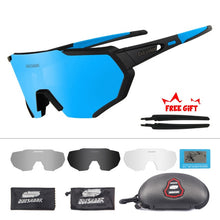 Load image into Gallery viewer, QUESHARK 2019 New Design Polarized Cycling Glasses For Man Women Bike Eyewear Cycling Sunglasses 4 Lens UV400 Sport Glasses