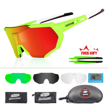 Load image into Gallery viewer, QUESHARK 2019 New Design Polarized Cycling Glasses For Man Women Bike Eyewear Cycling Sunglasses 4 Lens UV400 Sport Glasses