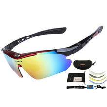 Load image into Gallery viewer, LOCLE Professional Cycling Eyewear UV400 Polarized Cycling Glasses Bike Bicycle Glasses Cycling Sunglasses Gafas Cicismo Goggles