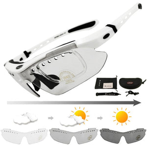 LOCLE Photochromic Cycling Bicycle Bike Glasses Outdoor Sports Bicycle Bike Sunglasses Goggles Bike Eyewear UV400 Gafas Ciclismo