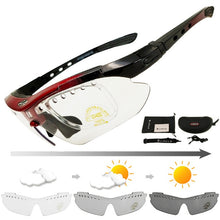 Load image into Gallery viewer, LOCLE Photochromic Cycling Bicycle Bike Glasses Outdoor Sports Bicycle Bike Sunglasses Goggles Bike Eyewear UV400 Gafas Ciclismo