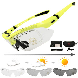 LOCLE Photochromic Cycling Bicycle Bike Glasses Outdoor Sports Bicycle Bike Sunglasses Goggles Bike Eyewear UV400 Gafas Ciclismo