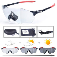Load image into Gallery viewer, LOCLE Photochromic Cycling Bicycle Bike Glasses Outdoor Sports Bicycle Bike Sunglasses Goggles Bike Eyewear UV400 Gafas Ciclismo