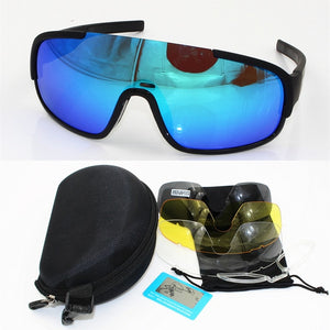 Do Crave 4 Lens Airsoftsports  Blade Cycling Sunglasses Polarized Men Sport Road Mtb Mountain Bike Glasses Eyewear