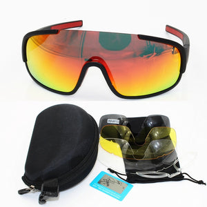 Do Crave 4 Lens Airsoftsports  Blade Cycling Sunglasses Polarized Men Sport Road Mtb Mountain Bike Glasses Eyewear