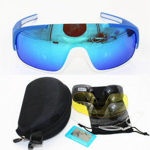 Do Crave 4 Lens Airsoftsports  Blade Cycling Sunglasses Polarized Men Sport Road Mtb Mountain Bike Glasses Eyewear